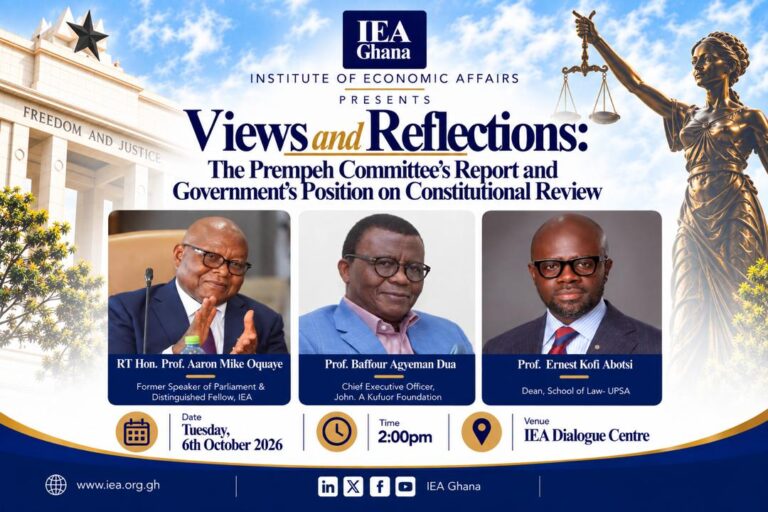 IEA to Host Distinguished Governance and Legal Experts for Views and Reflections Dialogue on Constitutional Reviews