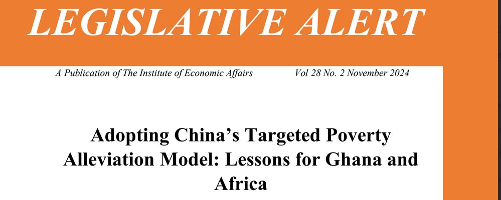 Adopting China’s Targeted Poverty Alleviation Model: Lessons for Ghana and Africa