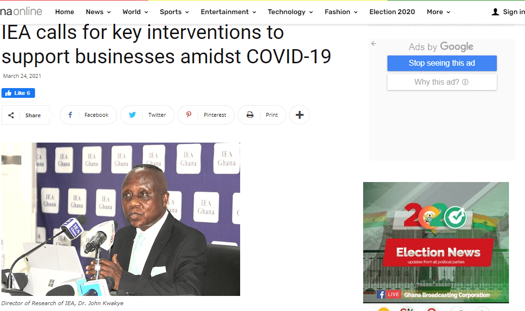 IEA Calls for Key Interventions to Support Businesses Amidst COVID-19